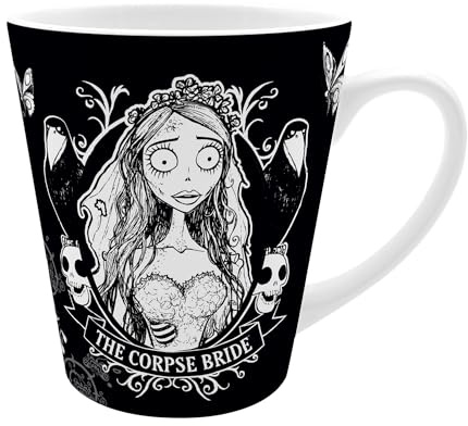 ABYSTYLE – Mug LES NOCES FUNÈBRES Emily – Produit Officiel – 250 ml – Céramique Haute Qualité – Design Tim Burton