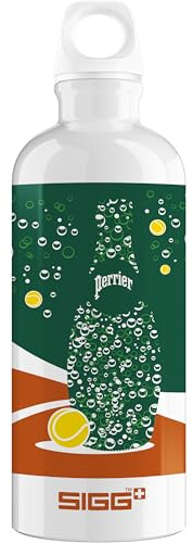 Sigg - Gourde Aluminium - Traveller Roland Garros - Convient Aux Boissons Gazeuses - Étanche & Légère - Sans BPA - Pour Sport, Camping, Randonnée - Blanc - 1 L