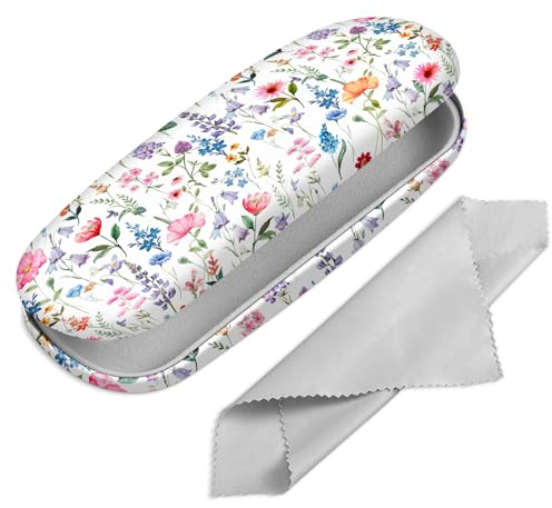 FINTIE Hardcase Brillenetui für Damen und Herren | Tragbare Brillen Etui mit Brillenputztuch, für Lesebrillen & Sonnenbrillen