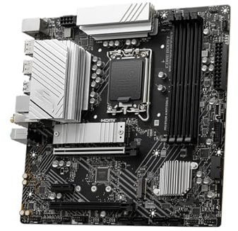 Carte Mere pc Fit for MSI Pro B760M-A WiFi DDR4 II Carte Mère Intel B760 for 128 GO PCI-E 4.0 SATA3. M.2 Micro-ATX
