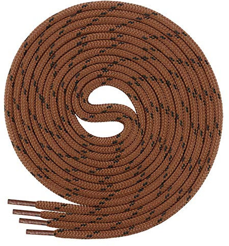 Di Ficchiano SCHNÜRSENKEL ginger schwarz rund für Arbeitsschuhe Trekkingschuhe Stiefel -Schuhbänder sehr reißfest - ø ca. 4,5 mm, Polyester - Farbe: ginger schwarz 100cm