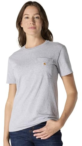 Carhartt Bekleidung Logo T-Shirt grün