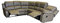 Mapo Möbel Voll-Leder Bettsofa Schlafsofa Relaxsofa Ecksofa Fernsehsessel C5129-3993