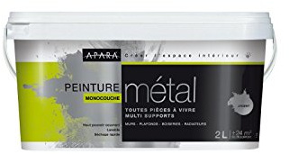 Peinture multisupport effet métal argent 2L 2 Litres