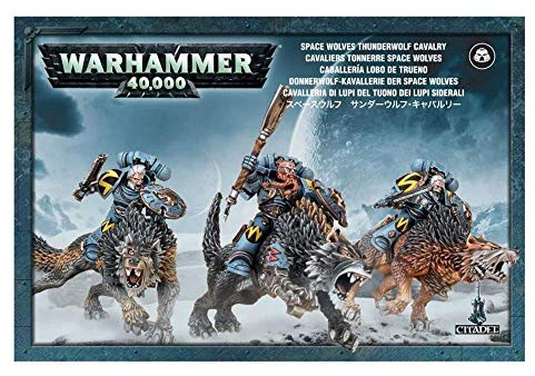 Warhammer+40k+-+Space+Wolf+Thunderwolf+Cavalry