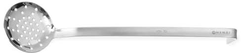 HENDI Schaumlöffel, Stück gemäß den HACCP, Dicke 2,7mm, Schöpflöffel, Suppenschöpfer, ø80x390mm, Edelstahl