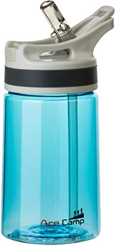 AceCamp TRITAN Trinkflasche | Sportflasche | BPA-frei I alle Getränke I Springdeckel blau 350 ml