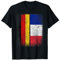 Deutsch-Französische Flagge Deutschland Frankreich Hemd T-Shirt