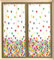 COPPIA TENDE TENDINE PALLONCINI PEZZOLI CAMERA CAMERETTA BAMBINI (60 x 240 cm)