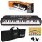 Kit Pianola Tastiera SA 77 (Fondo Grigio) con Borsa ffalstaff imbottita, Alimentatore e E-book Suona la Tastiera