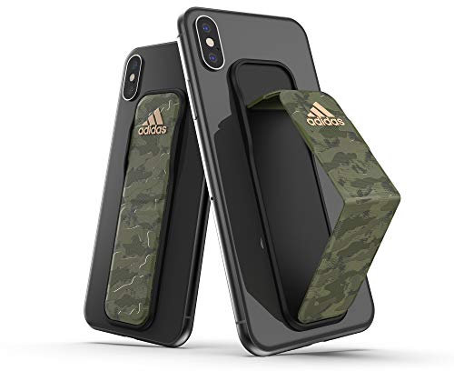 adidas Sports Compatible with iPhone XS Max and Samsung Galaxy S10 Plus, Attachable Grip Band - Green Camo