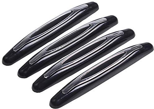 Car Door Edge Guards, Car Door Protector Universal Auto Door Side Edge Protection Sticker - Anti Collision Anti-rub Fashion, Fits Most Car SUV Pickup Truck- 4Pcs (Black)