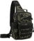HUNTVP Militär Brusttasche Herren Umhängetasche Taktische Schultertasche Tactical Chest Sling Bag MOLLE Crossbody Bag für Reise Wandern Camping Outdoor, Typ-3 Camo