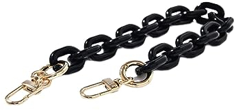 ETUUI Universale Handykette Candy Chain - Gold Black I Handgelenkschlaufe Kette Handy Modell übergreifend I Mobile Umhängeband für iPhone Samsung und Co.