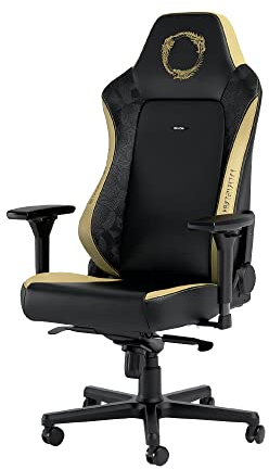noblechairs Hero Komfortable und Langlebige Gaming Stuhl, Perfekt Optimierte Ergonomie des Stuhls Sorgt für Hohen Sitzkomfort, Belastbarkeit 150 kg, The Elder Scrolls Online Edition