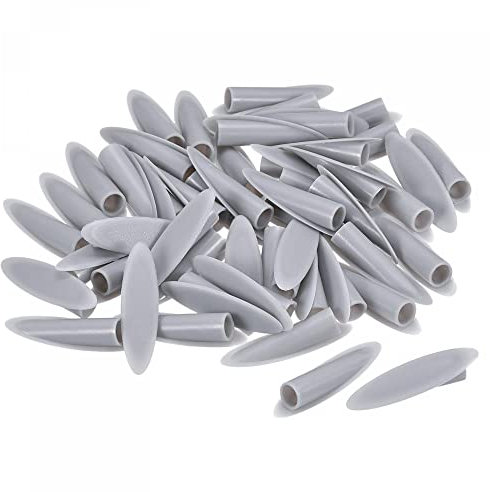sourcing map Lot de 50 chevilles en plastique pour trous de poche 9 mm - Gris