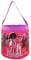 Barbie Collapsible Nylon Basket Bucket Toy Storage Tote Bag, Pink, One Size