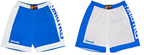 Spalding - Reversible Shorts - Basketball Shorts - Blau/Weiß - Sportbekleidung - Sport - Atmungsaktiv