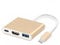 USB C to HDMI Multiport Adapter, Type-C Hub to HDMI 4K Output USB 3.0 Port & USB-C Charging Port and USB-C Digital AV Multiport, for MacBook Pro/air, Galaxy S8/S9,Chromebook Pixel/Dell (Golden)