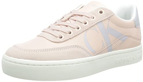 Calvin Klein Jeans Sneakers con Suola Preformata Donna Scarpe, Rosa (Peach Blush/Oyster Mushroom/Silver), 38 EU