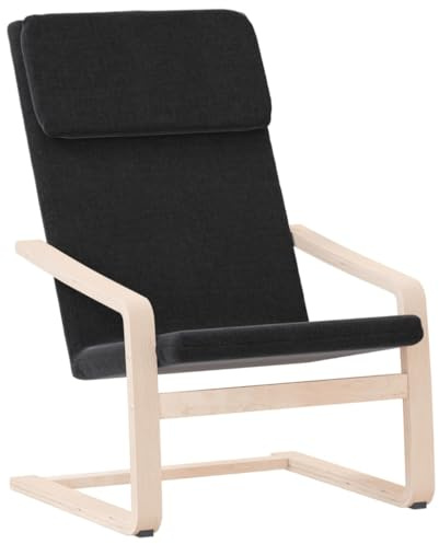 vidaXL Relaxsessel Schwarz Stoff