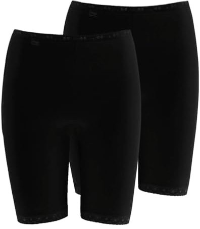 sloggi Damen Basic+ Long 2P, Black, 50