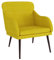 Poltrona Gialla 63x76x80 cm Velluto