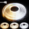 PAUTIX CCT COB LED Streifen 5M IP65 Wasserdicht Dimmbar Warmweiß Kaltweiß 2700K-6500K,640LEDs/m 24V LED Strip Lights CRI90+ für Küche Zuhause DIY Beleuchtung(LED Streifen ONLY,No Netzteil und Dimmer)