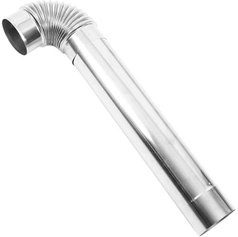 CIMAXIC Metall Schornsteinabzug Für Kaminofen Auspuff Rauch Ofenabzug Schornsteinverlängerung Heizofenabzug Schlichtes Design Metallabzug Schornsteinabzug