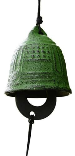 BEAHING Glockenwindspiel, eiserner japanischer Windspiel, grüne Tempelglocke