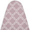 Encasa XO Ironing Board Covers and pad 135x45 cm- Thick 3mm Felt Padding, Drawstring Tightening & Lock, Heat Reflective, Scorch & Stain Resistant, for X-Large Ironing Board - Mauve Tiles