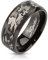 Paula & Fritz® Ring Herren Camouflage 316L Chirurgenstahl Größe 72 (22,9) 8-mm Ring-Breite Schwarz Tarnfarbe-n Damen-Ring Partnerring Ehering Motivring