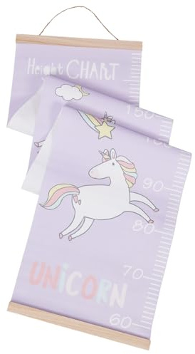 HOLIDYOYO Größenmesslatte aus Leinwand für Junge Mädchen Wandmaßstab mit Cartoon-motiven Einfach Anbringen für Kinderzimmerdeko Größenmessung für Kinderzimmer und Schlafzimmerdeko
