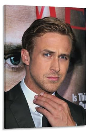 KPOKAHT Ryan Gosling Leinwand-Kunstposter und Wandkunst, Bilddruck, moderne Familiendekor-Poster, 40 x 60 cm