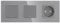 PULSAR Taster/Schalter/Steckdose Unterputz Grau Glas 3 Fach Tastschalter/Lichtschalter/Steckdose Kombination
