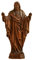 BGCOPPER Holzstatue Heiliges Herz Jesu, handgefertigte Jesus-Figur, Ornament, katholische Figur, religiöses Geschenk für Heimdekoration, Weihnachten, 30,5 cm