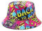 YAMEIZE Retro Style 80s Summer Bucket Hat for - Women Men Teens Vintage Reversible Double Side Fisherman Hat Sun Outdoor