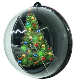 Ventilatore A LED Olografico Da 32 Cm Utilizzato For Decorazioni For Alberi Di Natale E Palline For Alberi Di Natale