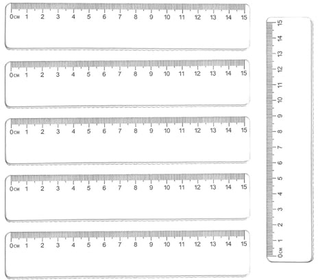 6 Stück Lineal 15cm Transparent Plastik Lineale für Schule Präzise Messinstrumente mit Metrischer Skala für Kinder, Büro & Haushalt