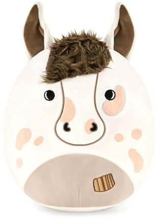 shownicer Plüschtier Pferd Kuscheltier Stofftier Appaloosa Pferd Plüsch Kissen Spielzeug Geschenk für Erwachsene Kinder Jungen (Weiß, 30cm)
