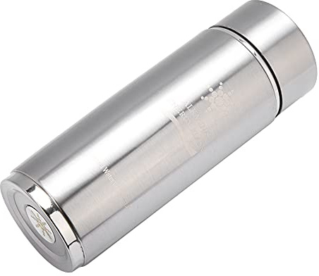 Sorandy Bouteille Portative D'eau Alcaline en Acier Inoxydable Régulant le Système Endocrinien Humain pour Améliorer le Métabolisme, Flacon Bleu de 400 Ml pour les Amateurs de santé (SILVER)
