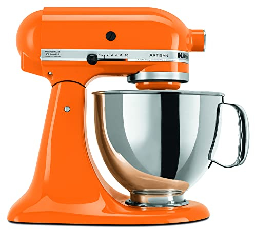 KitchenAid KSM150PSTG Artisan Series 5-Qt. Stand Mixer with Pouring Shield - Tangerine