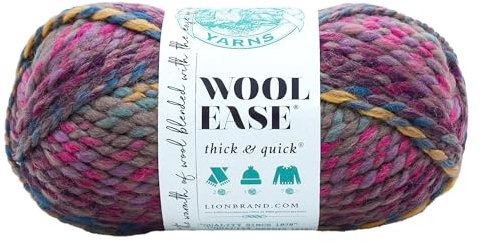 Lion Brand Yarn 640-611 Wool-Ease Thick & Quick, Astroland, Wollmischung, 1 Packung, 80