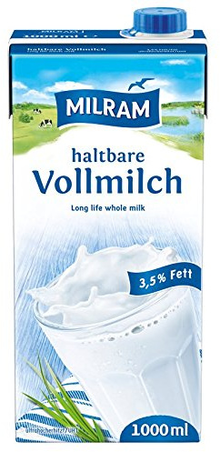 MILRAM H-Vollmilch, 12er Pack (12 x 1000 ml)