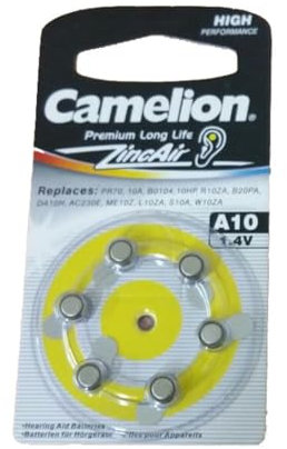 Trade shop traesio 6 Piles A10 auditive zincair Zinc Air pour appareils auditifs Piles à Bouton