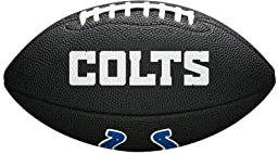 Wilson Unisex-Youth Mini NFL Team Soft Touch Ball, Indianapolis Colts, Schwarz