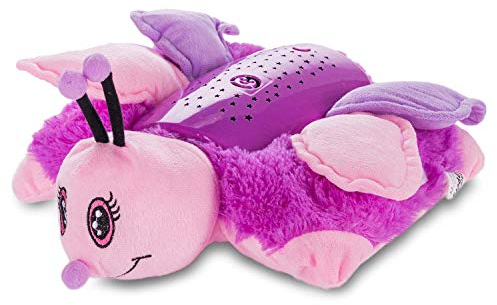 all Kids United Snooze Buddy LED Sternenhimmel Nachtlicht - Einschlafhilfe Schlummerlicht Schlaflicht; Sternenlicht-Projektor mit Gute-Nacht-Musik (Schmetterling)
