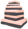 Betz 12-TLG. Handtuch-Set Palermo 100% Baumwolle 2 Liegetücher 4 Handtücher 2 Gästetücher 2 Seiftücher 2 Waschhandschuhe Farbe apricot und anthrazit