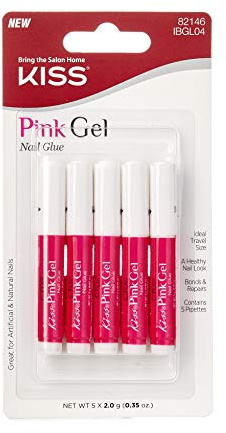 Kiss Pink Gel Nail Glue