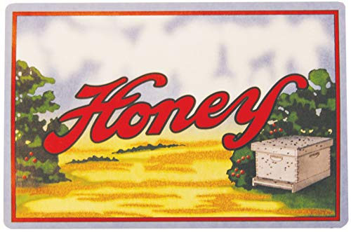 Mann Lake Medium Summerfield Label 3” x 2” (7.62 cm x 5.08 cm”) Etikett für Honigbehälter, 258 Stück